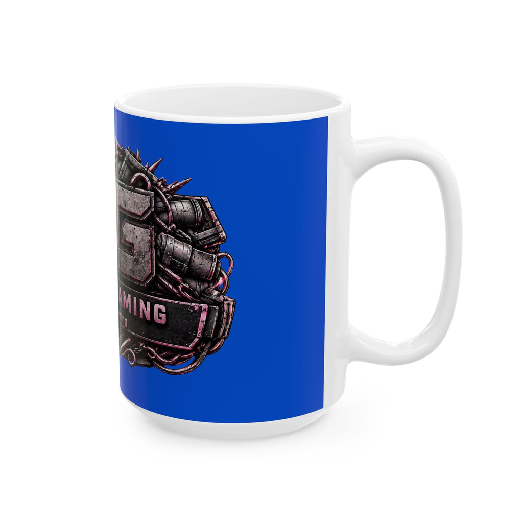 Pink/Blue Gaming Logo Mug — “Miikell_Gaming” Branded Ceramic Coffee Cup (11oz/15oz)