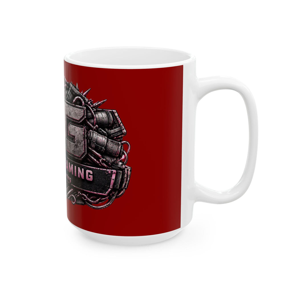 Pink/Red Gaming Logo Mug — “Miikell_Gaming” Branded Ceramic Coffee Cup (11oz/15oz)