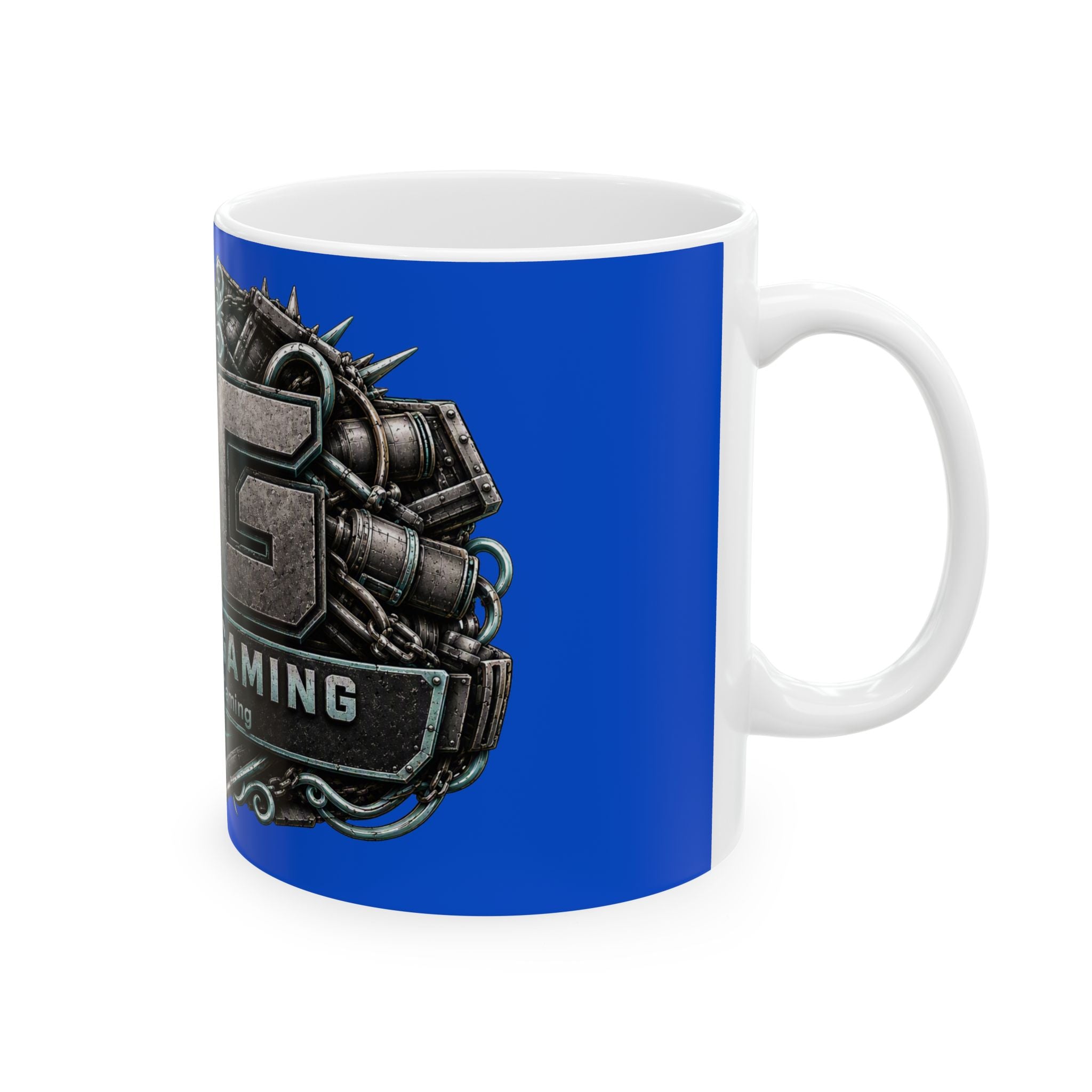 Seafoam/Blue Gaming Logo Mug — “Miikell_Gaming” Branded Ceramic Coffee Cup (11oz/15oz)
