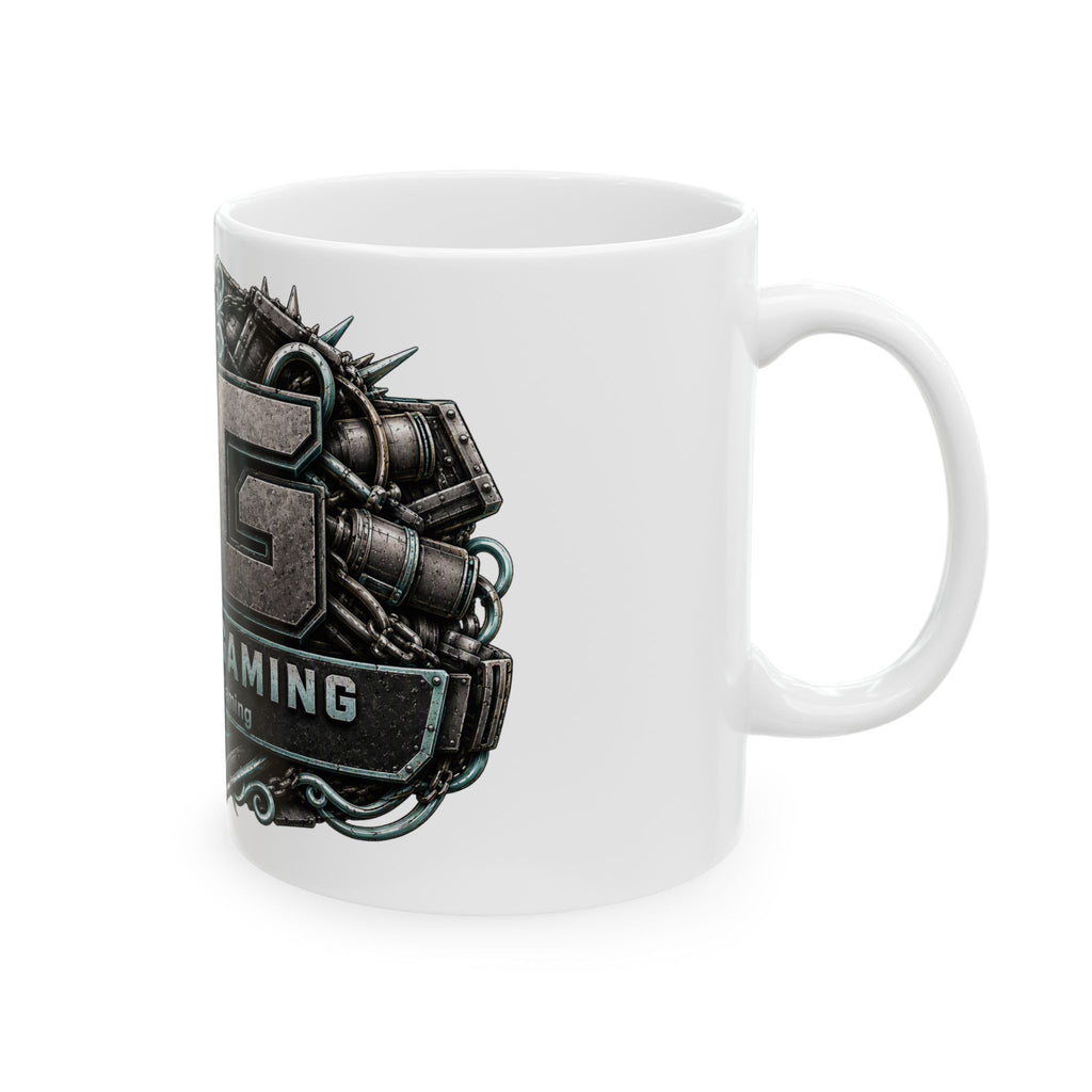 Seafoam/White Gaming Logo Mug — “Miikell_Gaming” Branded Ceramic Coffee Cup (11oz/15oz)