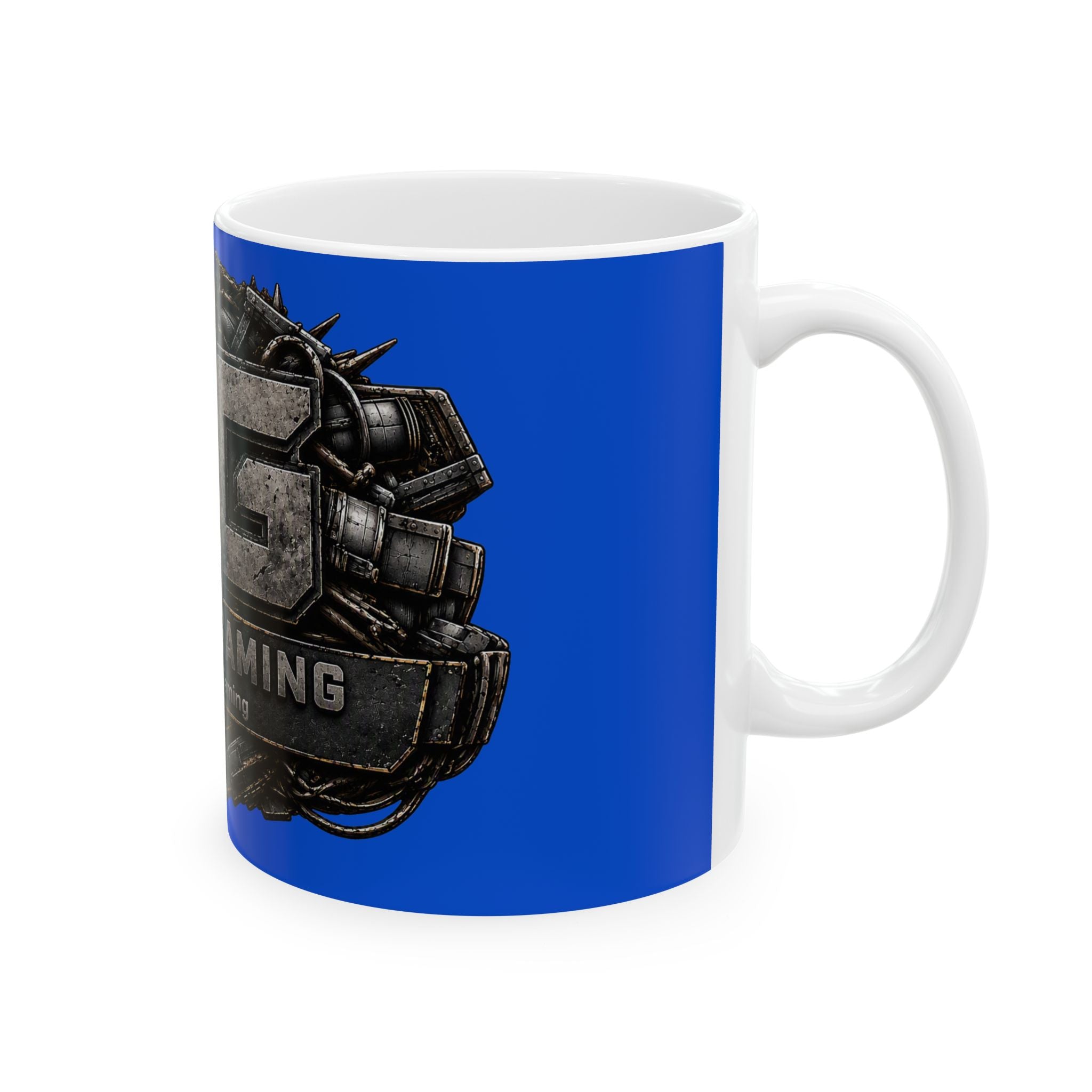 Stone/Blue Gaming Logo Mug — “Miikell_Gaming” Branded Ceramic Coffee Cup (11oz/15oz)