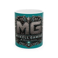 Seafoam/Aqua Gaming Logo Mug — “Miikell_Gaming” Branded Ceramic Coffee Cup (11oz/15oz)
