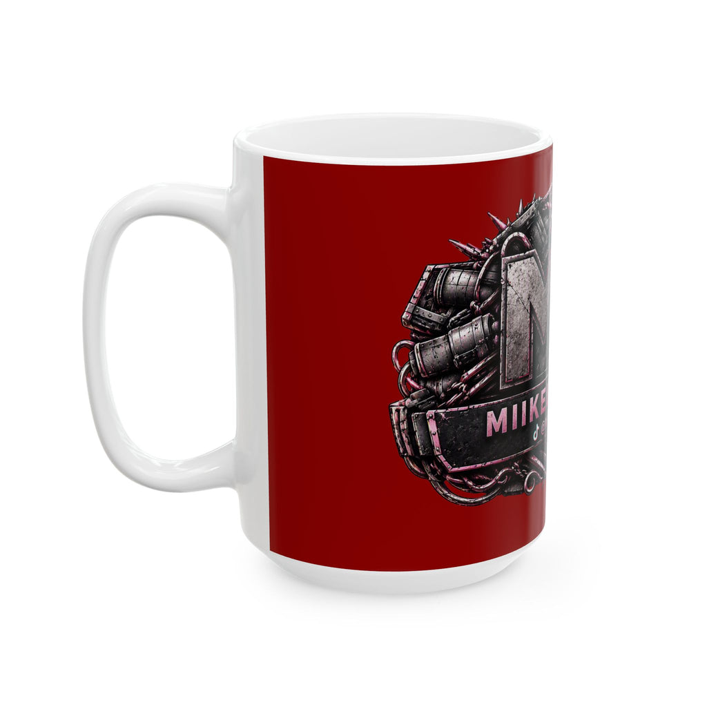 Pink/Red Gaming Logo Mug — “Miikell_Gaming” Branded Ceramic Coffee Cup (11oz/15oz)