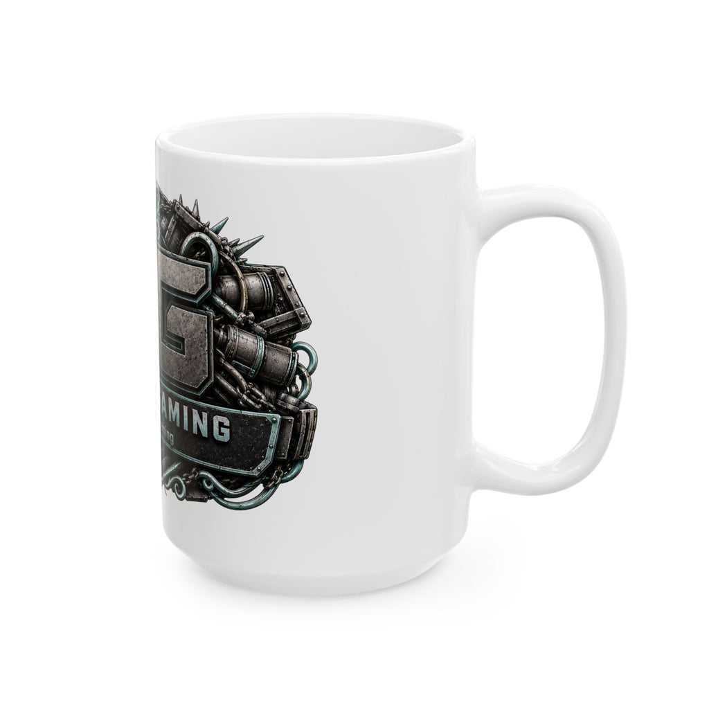 Seafoam/White Gaming Logo Mug — “Miikell_Gaming” Branded Ceramic Coffee Cup (11oz/15oz)