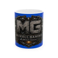 Stone/Blue Gaming Logo Mug — “Miikell_Gaming” Branded Ceramic Coffee Cup (11oz/15oz)