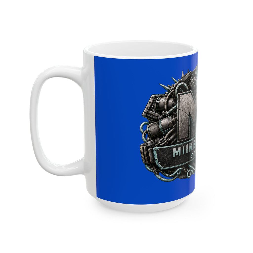 Seafoam/Blue Gaming Logo Mug — “Miikell_Gaming” Branded Ceramic Coffee Cup (11oz/15oz)