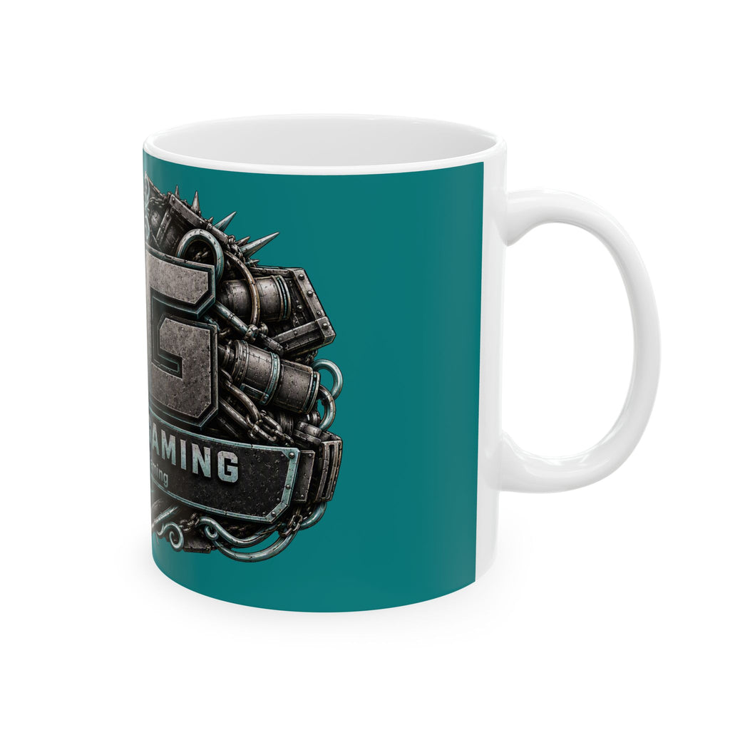 Seafoam/Aqua Gaming Logo Mug — “Miikell_Gaming” Branded Ceramic Coffee Cup (11oz/15oz)
