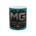 Stone/Aqua Gaming Logo Mug — “Miikell_Gaming” Branded Ceramic Coffee Cup (11oz/15oz)