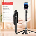 Roreta 360° rotation 1.7M Selfie Stick Wireless Stand with Light Bluetooth Remote Extendable Tripod for iPhone Live Streaming